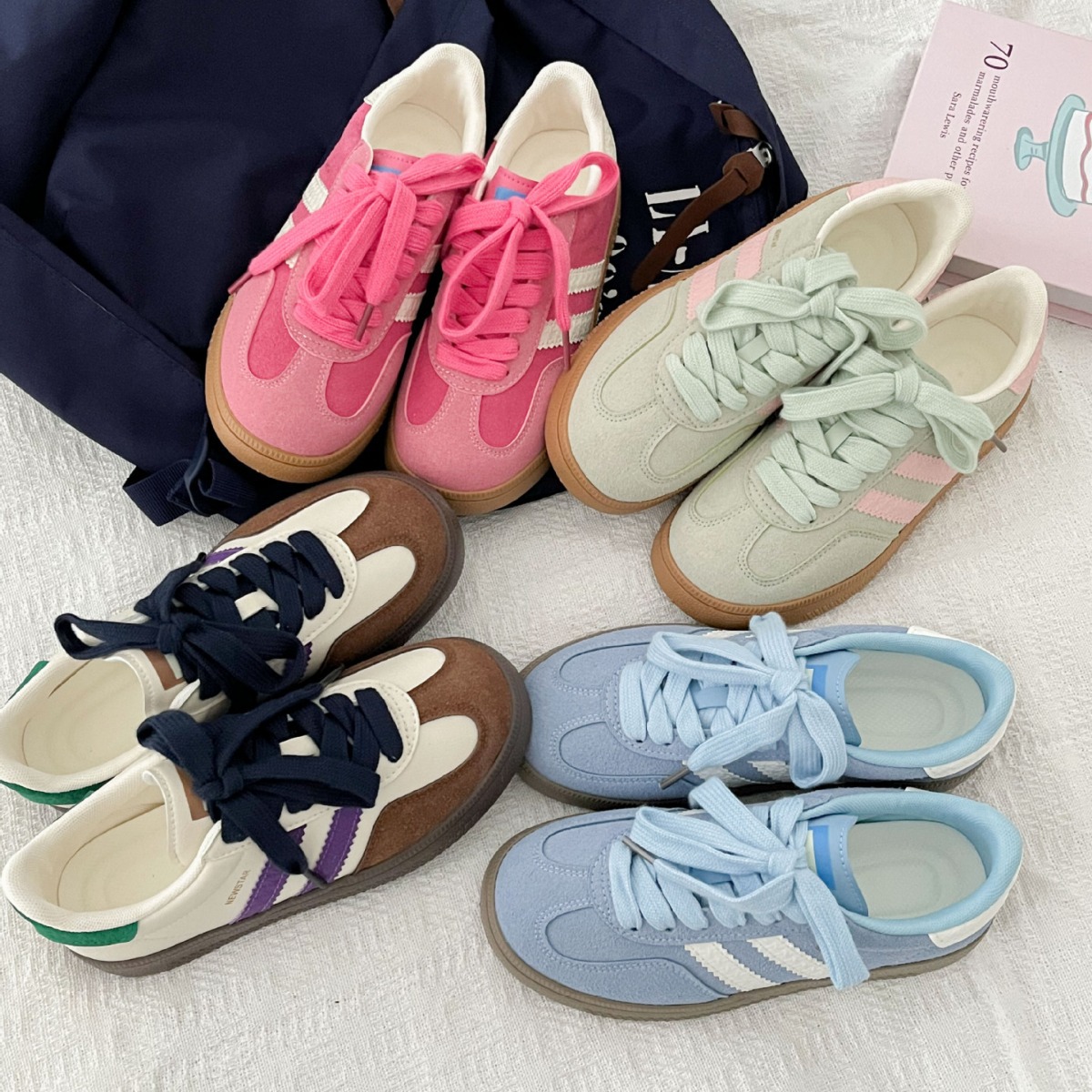 Guipure Lace Panel - Sneakers da donna in stile vintage,