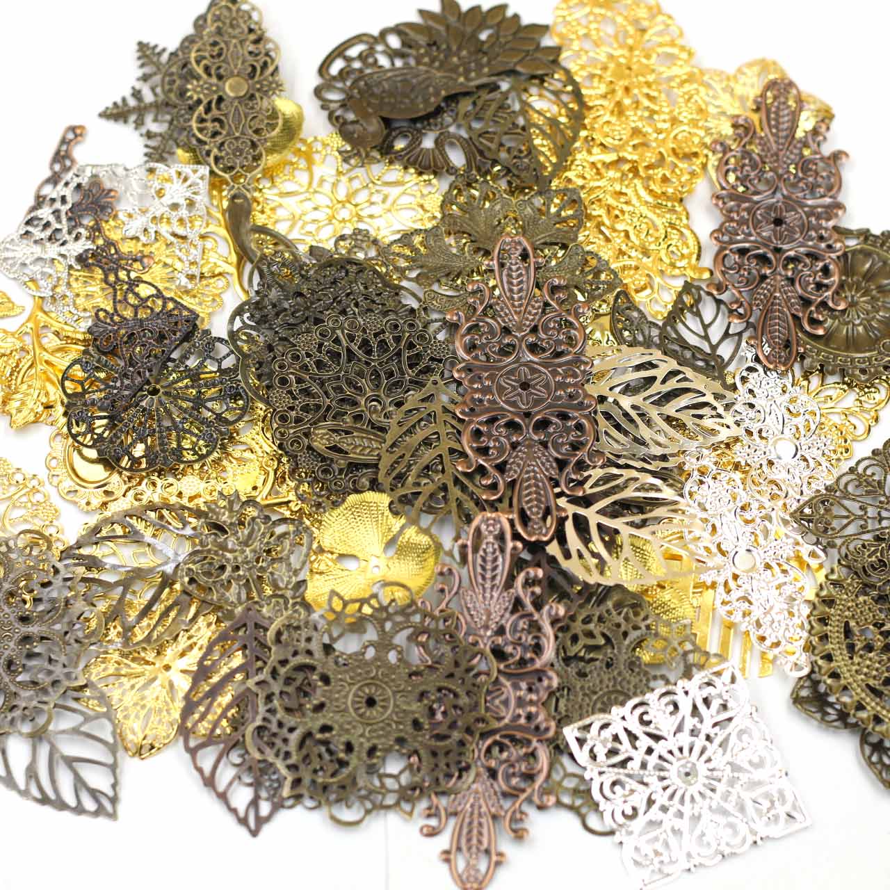 Embellishment Crafts - Connettori per abbellimenti Triangolo misto casuale