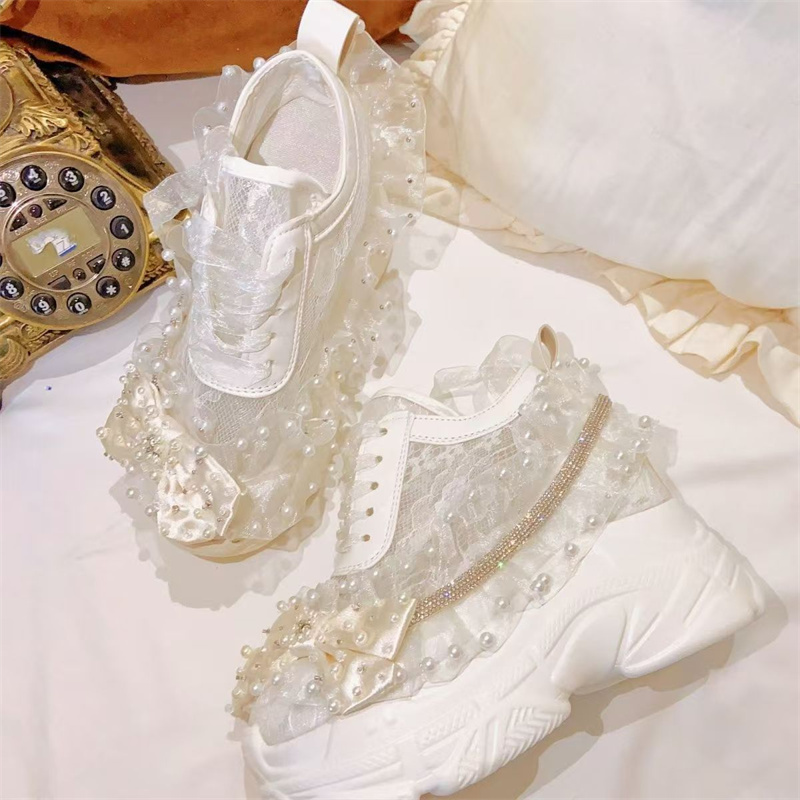 Crystal Mesh Fabric - Fondo spesso nastro di pizzo strass
