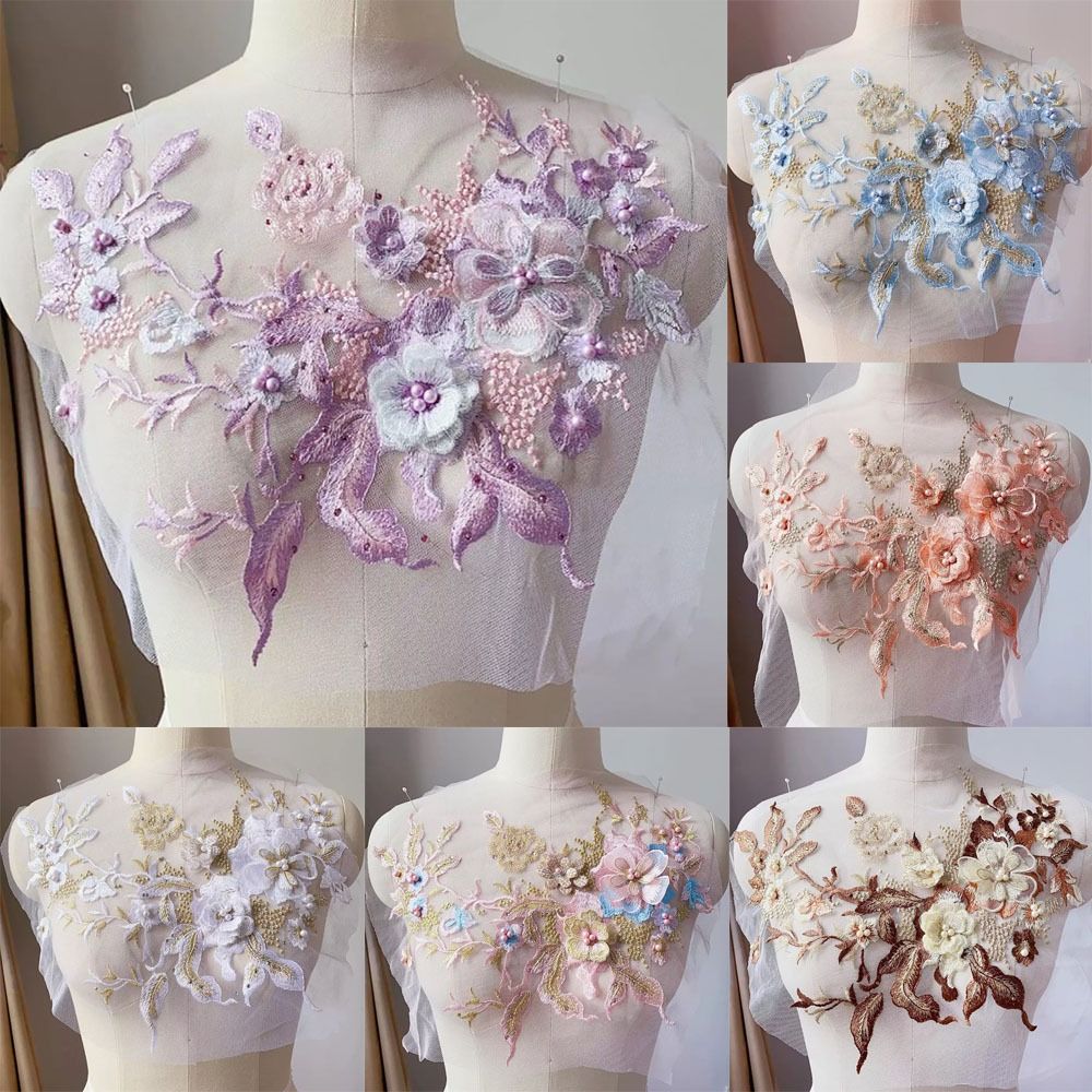 Applique Patch Flower - Eleganti Patch Ricamate con Paillettes Colorate,