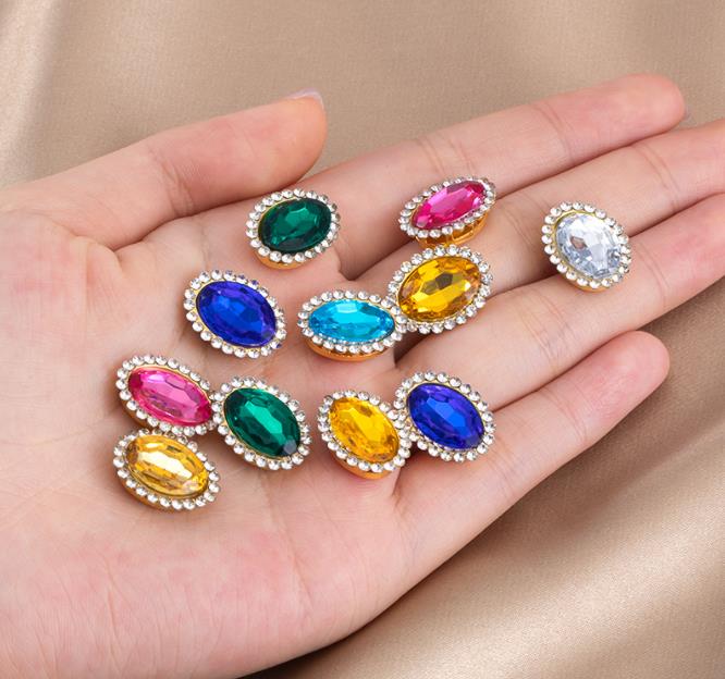 Embroidery Craft - 30 pezzi 14x18mm perline acriliche colorate
