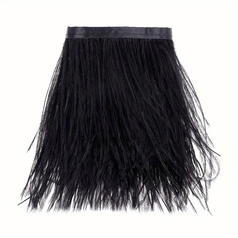 Feather Trim Marabou - 1M 8-10cm Piume di struzzo nere