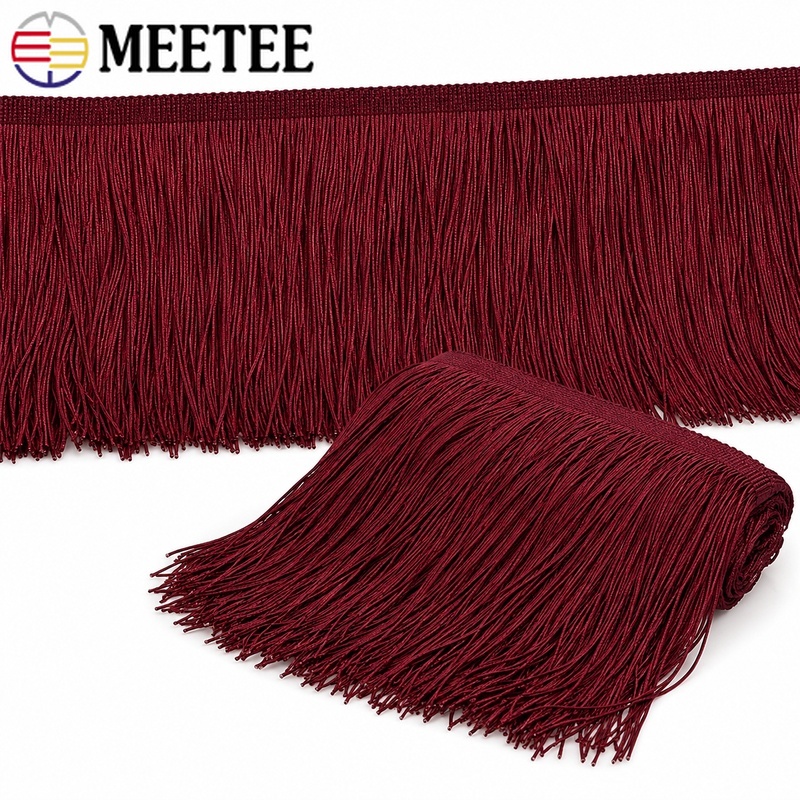 Fringe Ribbon Sewing - 5/10 Iarde 10-30cm Frange Rosse con