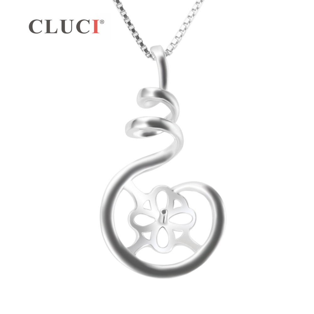 Pearl Trim Chain - CLUCI pendente in argento Sterling 925