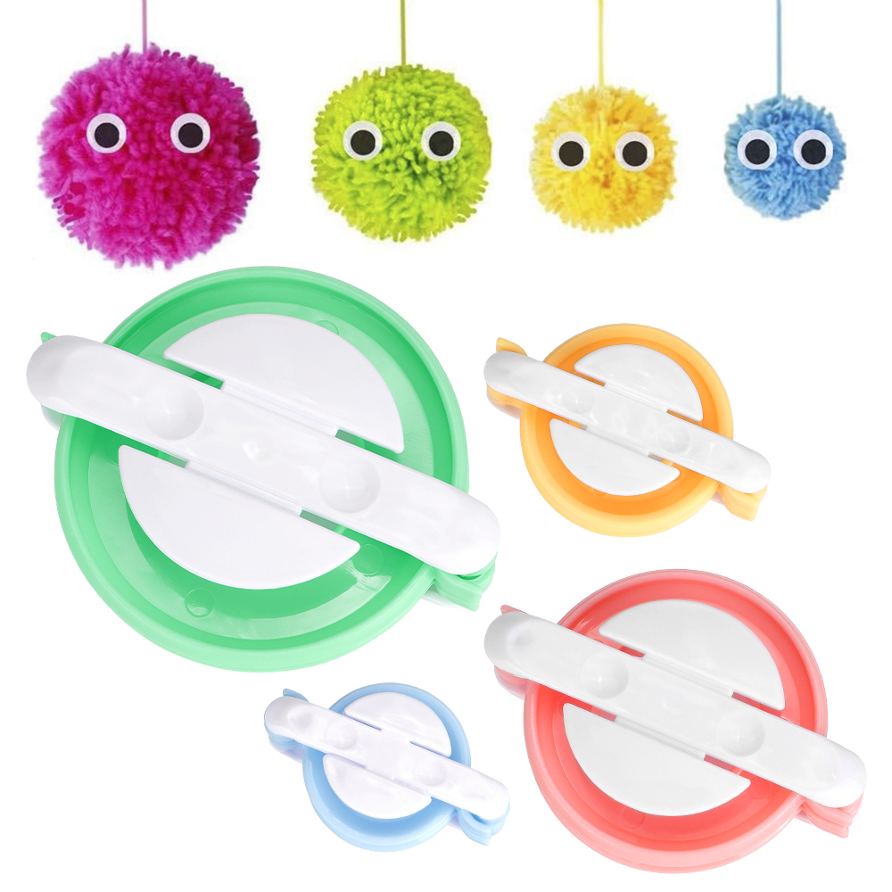 Pom Pom Maker Tool - Strumento per Realizzare Pompon Lavorati a