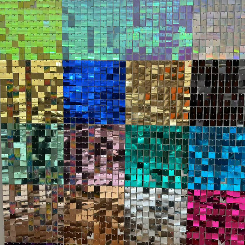 Sequin Fabric Panel - 6/12/24/25/26/27 pezzi fondali da parete luccicanti