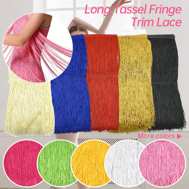 Fringe Ribbon Sewing - Nastri con Frange Lunghe 2/5 Metri,