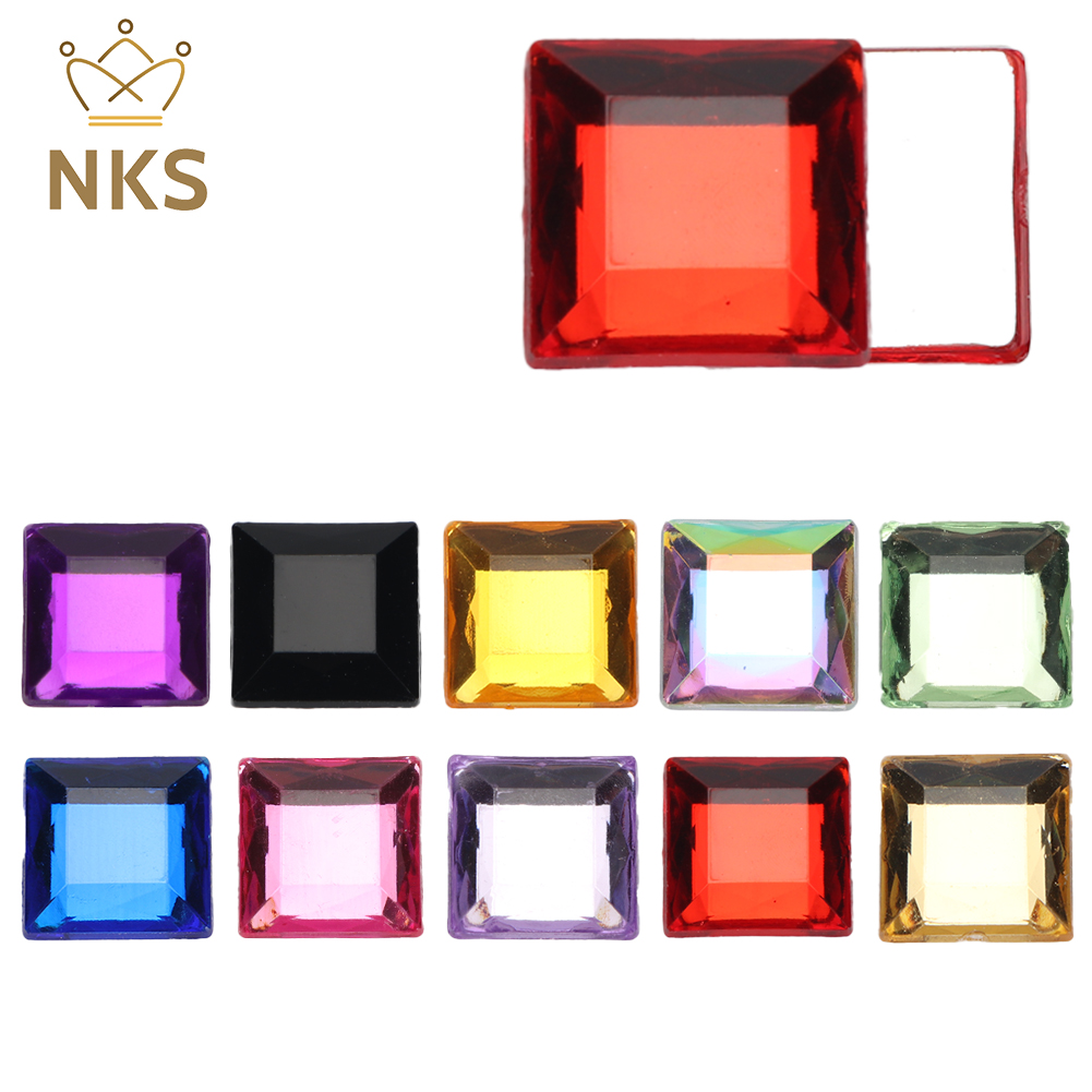 NKS 10mm 12mm sfaccettato quad - Hotfix Rhinestone Sheet recensione e prezzo