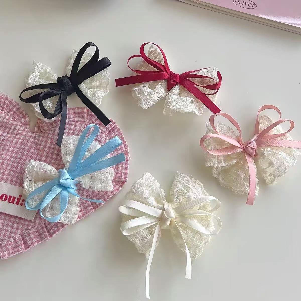 2 forcine per capelli eleganti - Lace Ribbon Trim recensione e prezzo
