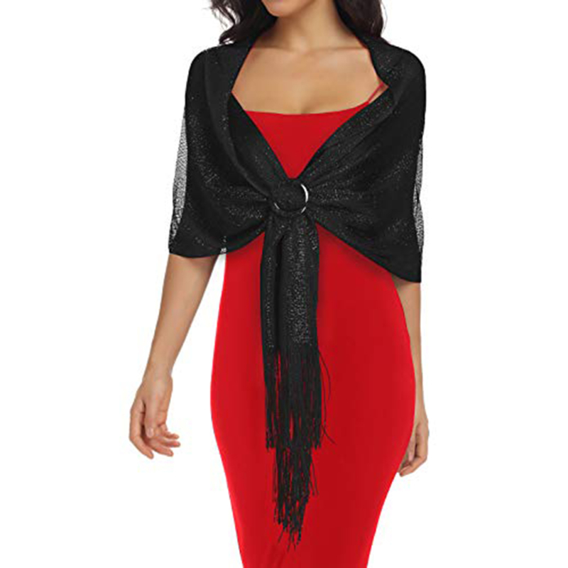 Sciarpa Hijab da Donna Lucida  - Tassel Fringe Trim recensione e prezzo