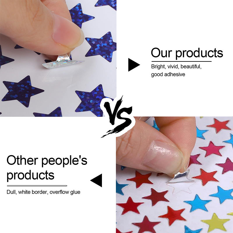 420 adesivi a forma di stella, - Glitter Vinyl Roll recensione e prezzo