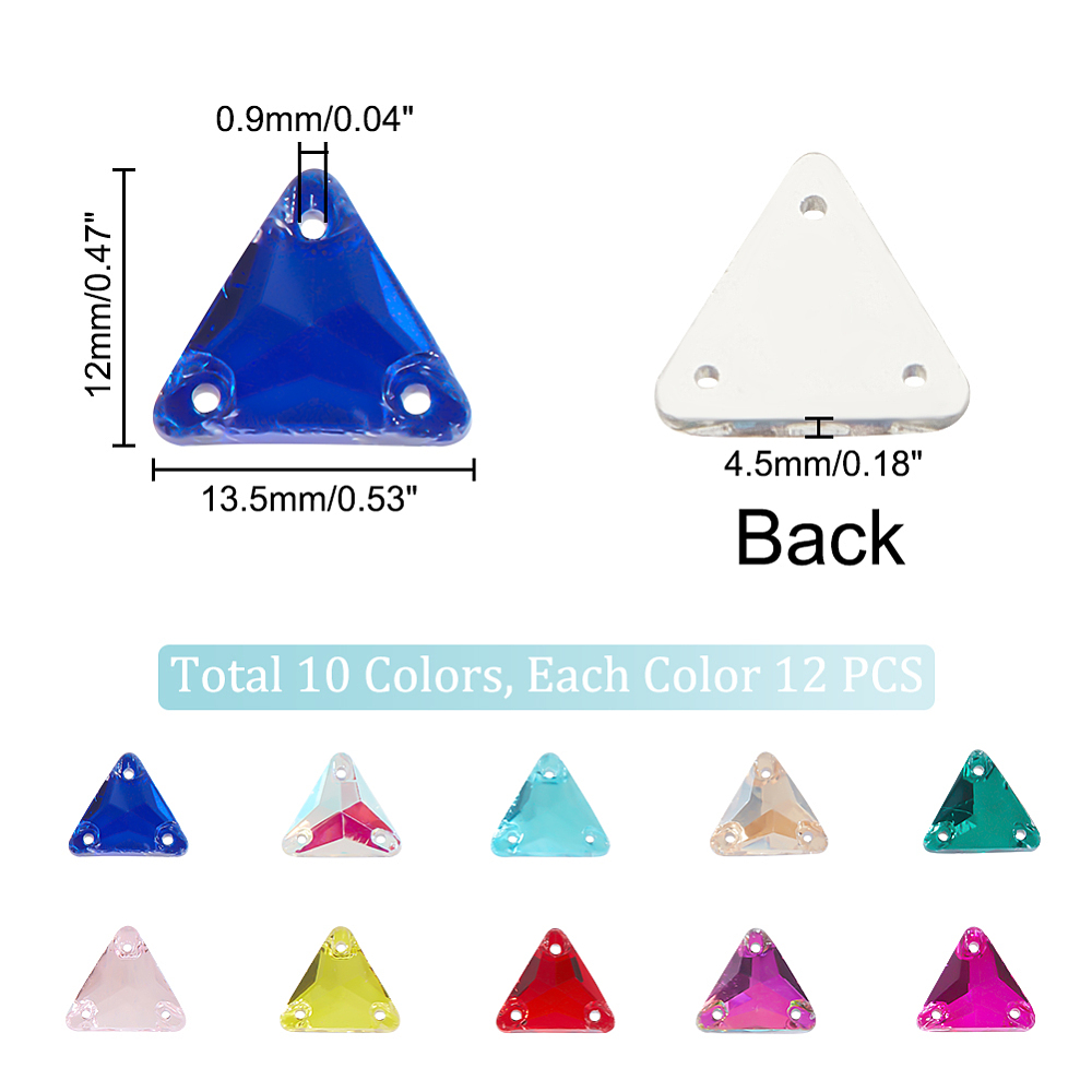 100 Pezzi di Strass Triangolar - Sew On Rhinestone recensione e prezzo