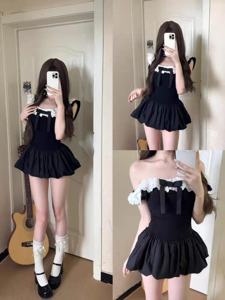 Completo Coquette Coreano Sexy - Elastic Lace Trim recensione e prezzo