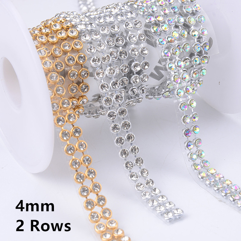 4mm 2/5/10 file Nastro in piet - Rhinestone Banding Trim recensione e prezzo