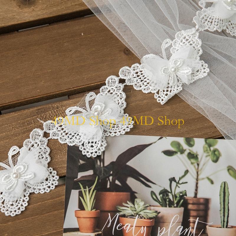 49MD 1 Yard Bowknot per Farfal - Lace Ribbon Trim recensione e prezzo