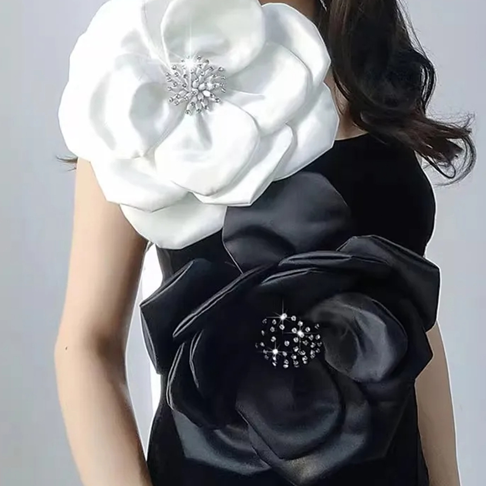 Nuovo 29cm 3D Big Flower Lace  - Applique Patch Flower recensione e prezzo