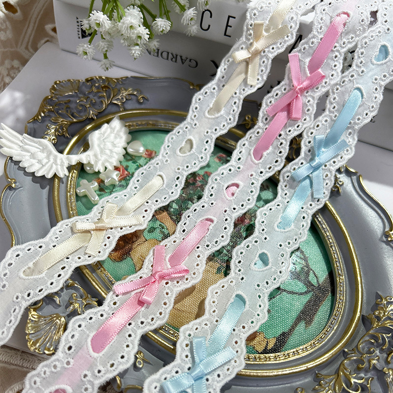 1 metro fiocco in pizzo pieghe - Lace Ribbon Trim recensione e prezzo