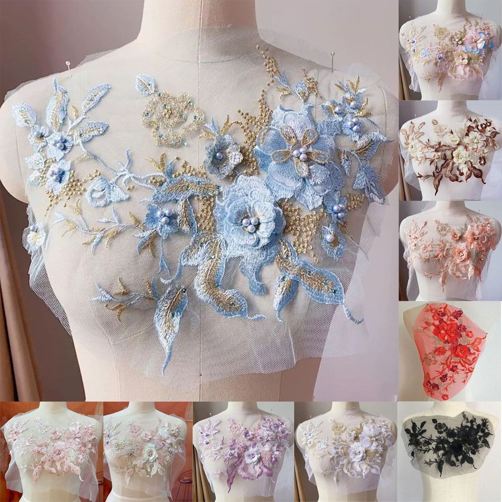 Fiori 3D Tessuti di pizzo con  - Applique Patch Flower recensione e prezzo