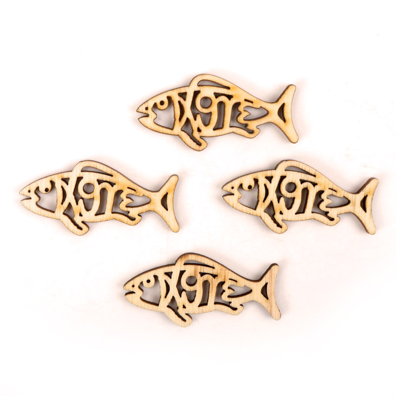 Legno carino a forma di pesce  - Embellish Craft recensione e prezzo