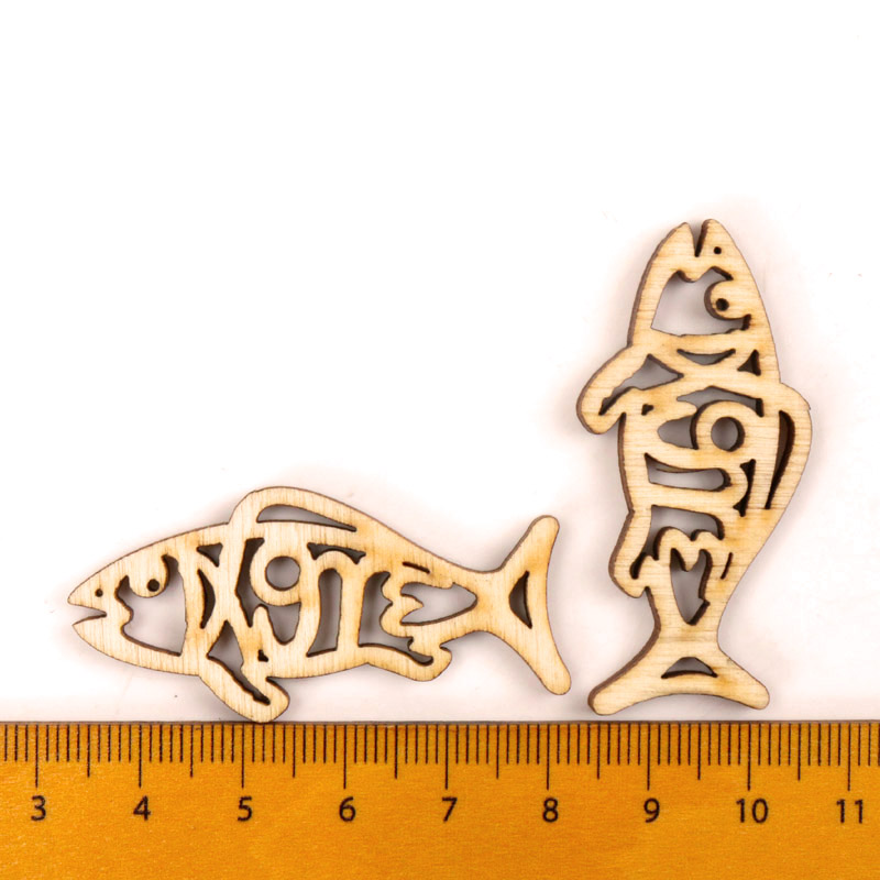 Legno carino a forma di pesce  - Embellish Craft recensione e prezzo