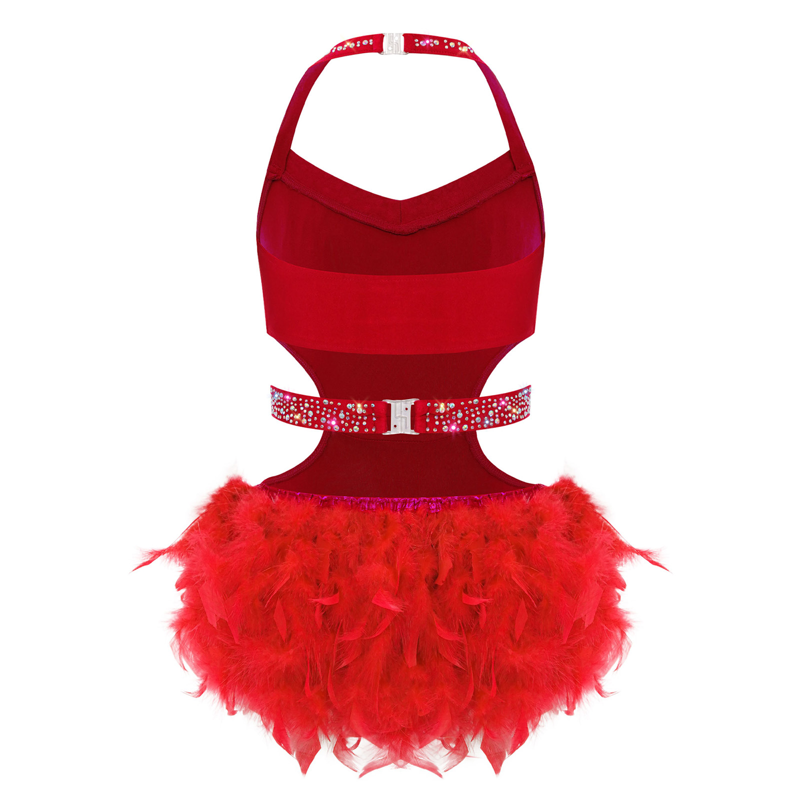 Body per bambina, costume da b - Rhinestone Banding Trim recensione e prezzo
