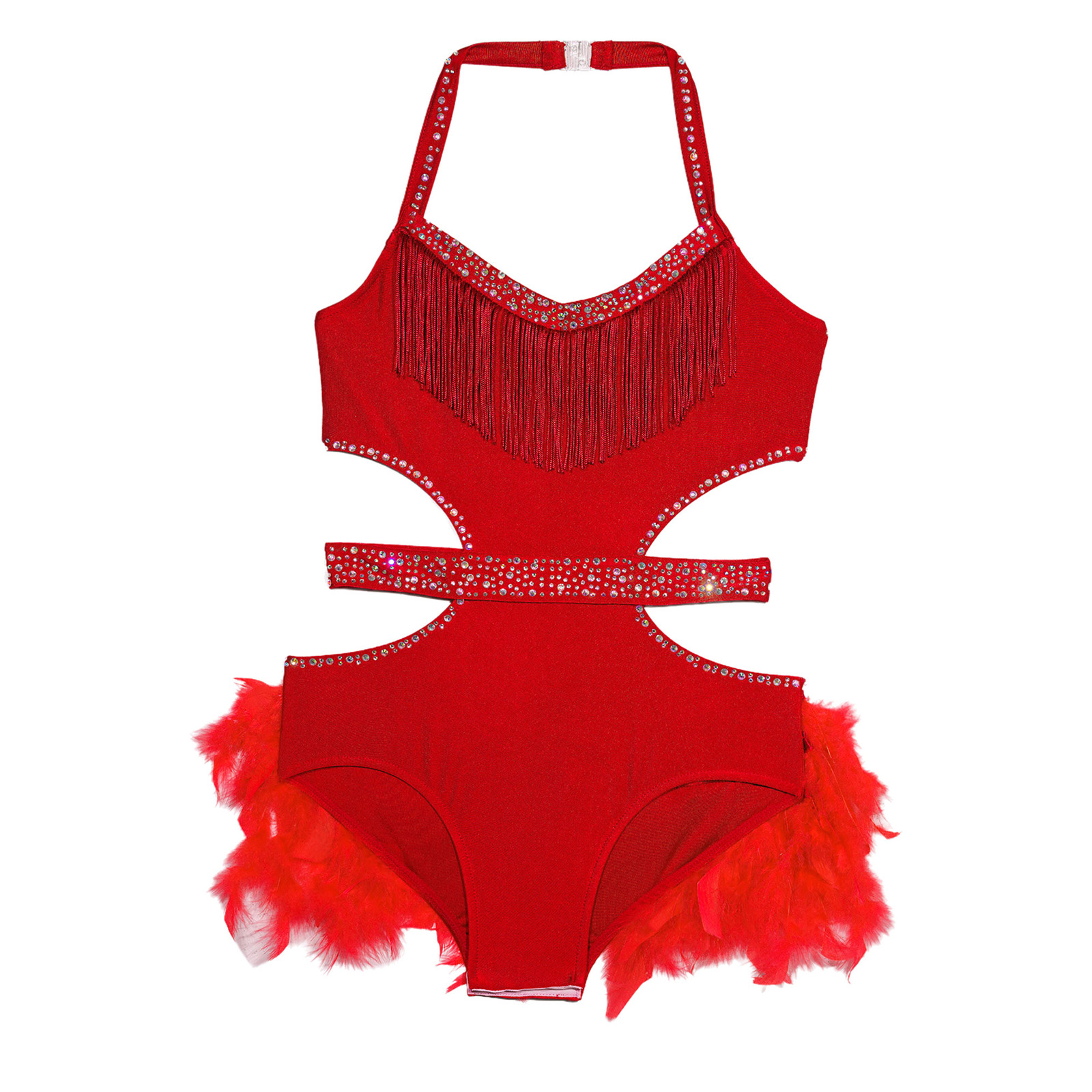 Body per bambina, costume da b - Rhinestone Banding Trim recensione e prezzo