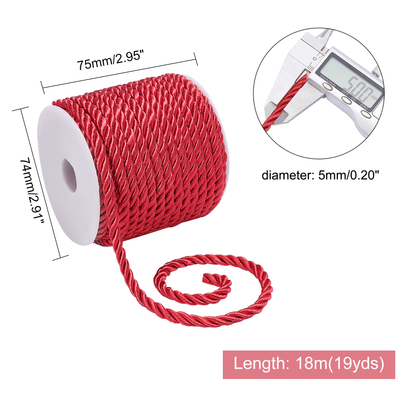 Corda di seta rossa da 19,6 me - Cord Trim Twisted recensione e prezzo