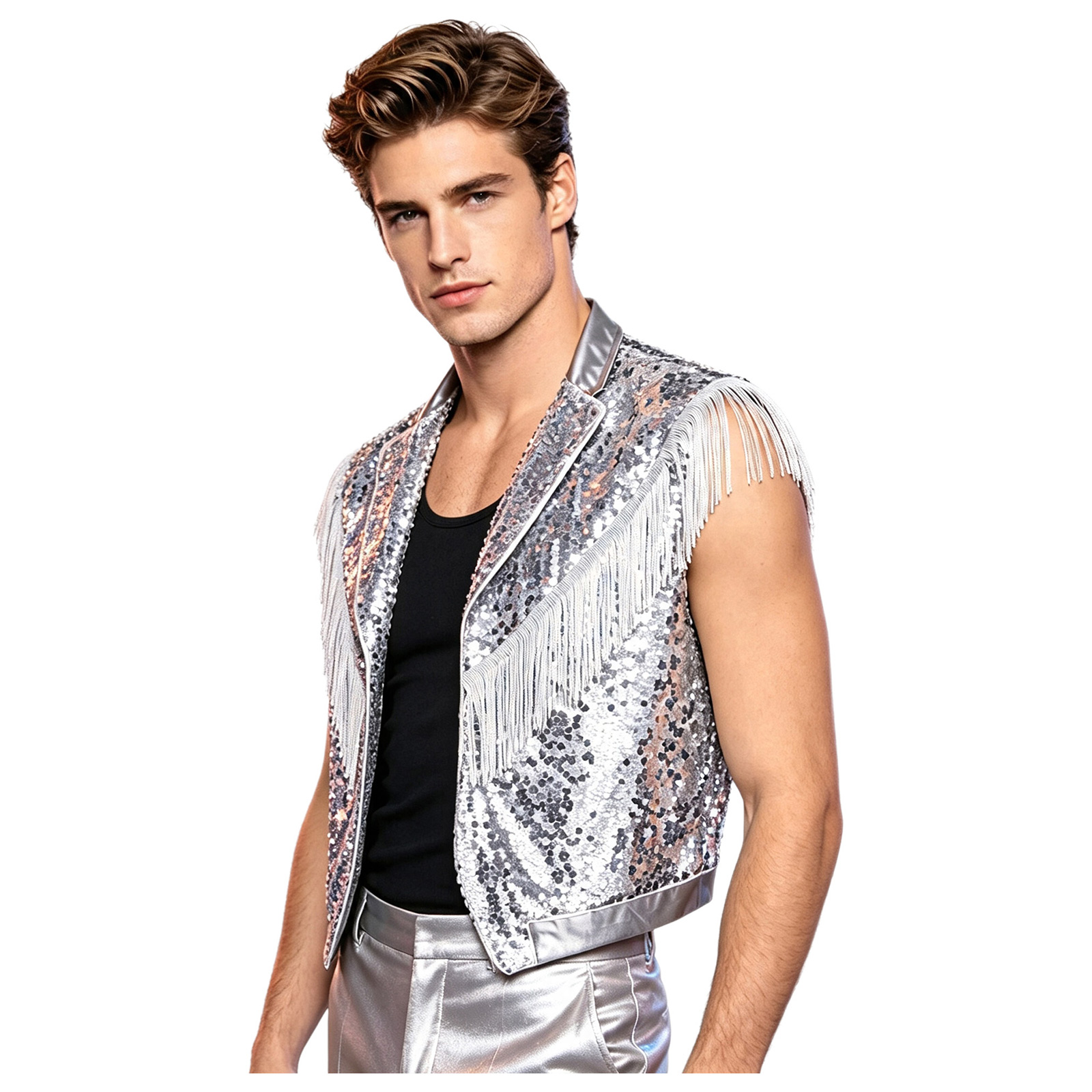 Gilet da uomo con frange e pai - Tassel Fringe Trim recensione e prezzo