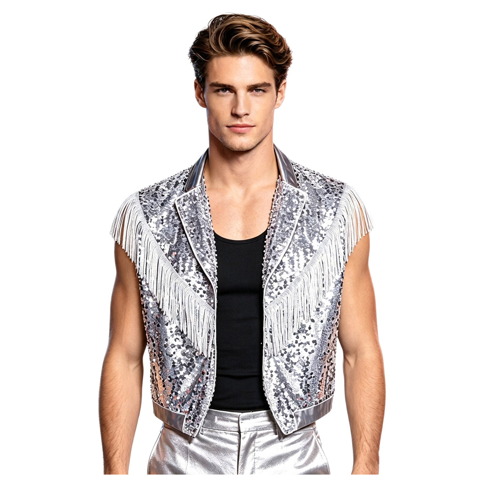 Gilet da uomo con frange e pai - Tassel Fringe Trim recensione e prezzo