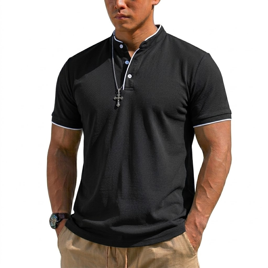 Maglietta Henley Estiva a Mani - Embellish Knit recensione e prezzo