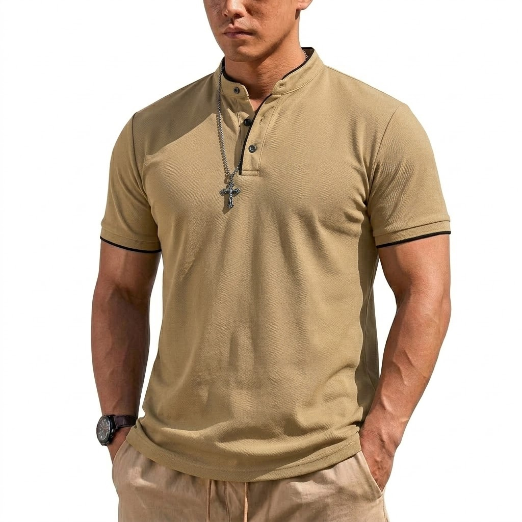 Maglietta Henley Estiva a Mani - Embellish Knit recensione e prezzo