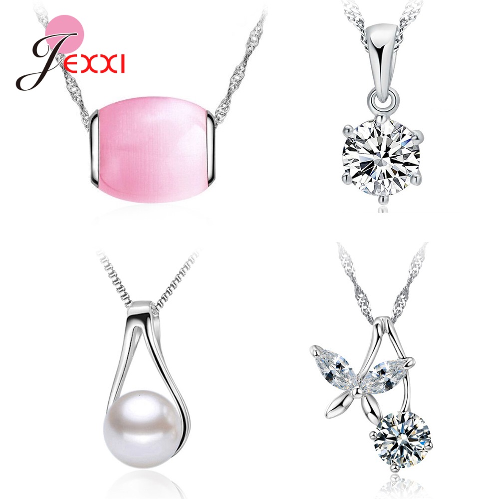 4 pz/lotto 925 gioielli in arg - Pearl Trim Chain recensione e prezzo