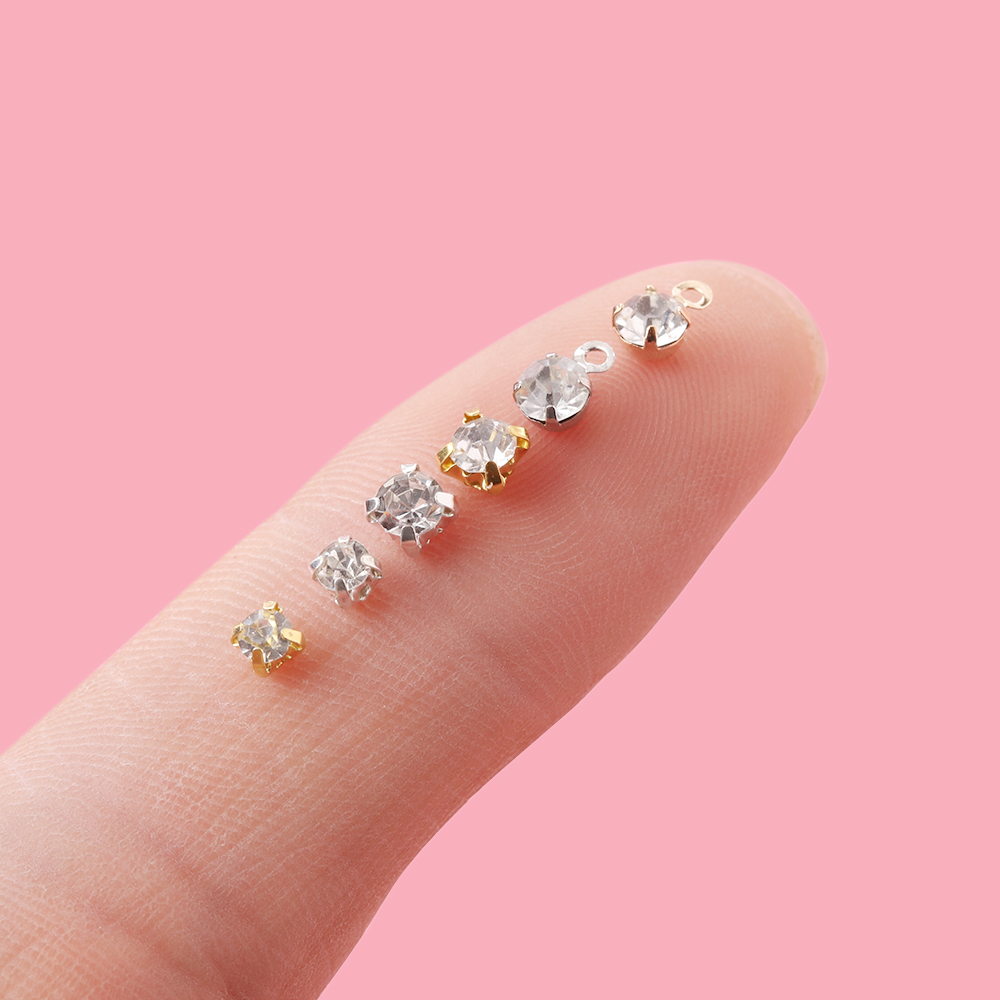 50 pezzi Mini bottoni con stra - Sew On Rhinestone recensione e prezzo